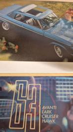 1963 USA Studebaker folder óók de Studebaker Avanti izgst, Ophalen of Verzenden, Zo goed als nieuw, Overige merken