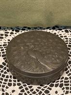 Antiek doosje met Pauw (121125m), Antiek en Kunst, Ophalen of Verzenden