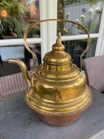 Antieke Koperen Ketel met Messing Accenten, Antiek en Kunst, Ophalen, Koper