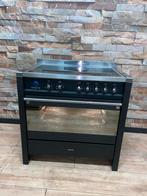 Luxe Smeg INDUCTIE Fornuis met 5 zones zwart 90 cm, Witgoed en Apparatuur, Fornuizen, 60 cm of meer, Ophalen of Verzenden, Zo goed als nieuw