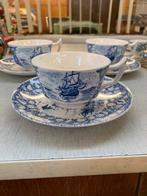 Drie Petrus Regout Texel kop en schotels Maastricht Holland, Ophalen of Verzenden