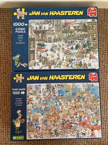 2 leuke Jan van Haasteren puzzels 1000 stukjes beschikbaar voor biedingen