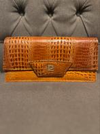 Vitage Handtas/Clutch Slagenleer, Sieraden, Tassen en Uiterlijk, Tassen | Damestassen, Ophalen of Verzenden, Gebruikt, Bruin, Handtas