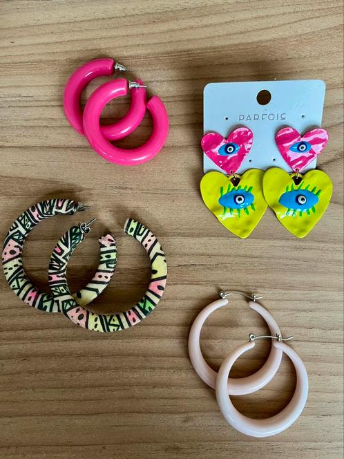 4 paar oorbellen vintage parfois, Sieraden, Tassen en Uiterlijk, Oorbellen, Ophalen of Verzenden