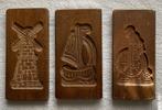 Speculaasplankjes, 3 verschillende, handgestoken bakvormpjes, Antiek en Kunst, Ophalen