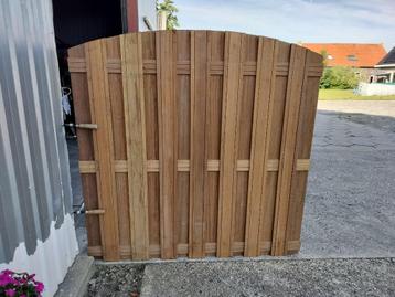 Tuinscherm hardhout beschikbaar voor biedingen