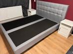 Boxspring met vering 160x200 cm, Ophalen, Tweepersoons, Zo goed als nieuw, 200 cm