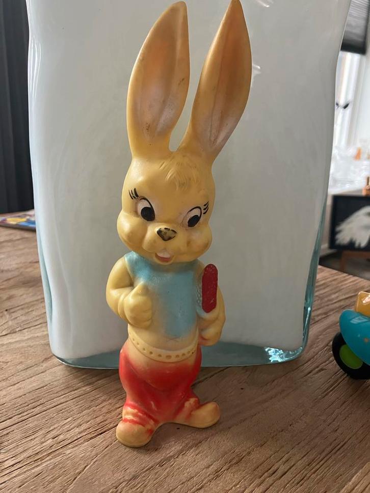 Vintage Rubbertoys Haas - Made in Italy, Kinderen en Baby's, Speelgoed | Babyspeelgoed, Gebruikt, Overige typen, Ophalen of Verzenden