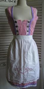 tiroler dirndl jurk schort en blouse maat 38 nr WW 776, Kleding | Dames, Carnavalskleding en Feestkleding, Verzenden, Zo goed als nieuw