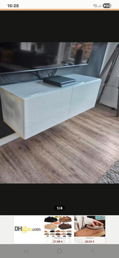 IKEA Besta Hangkast TV Meubel, Huis en Inrichting, Kasten | Televisiemeubels, Ophalen of Verzenden