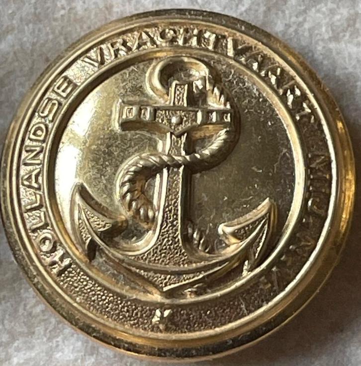 knoop uniform Hollandse vrachtvaart mij uniformknopen, Verzamelen, Scheepvaart, Zo goed als nieuw, Gebruiksvoorwerp, Motorboot