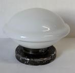 Vintage Gispen ‘knoop’ plafondlamp industrieel armatuur, Ophalen of Verzenden, Gebruikt, Glas, Mid century