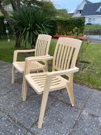2 stevige tuinstoelen Flair Plaisir, Tuin en Terras, Ophalen, Gebruikt, Kunststof