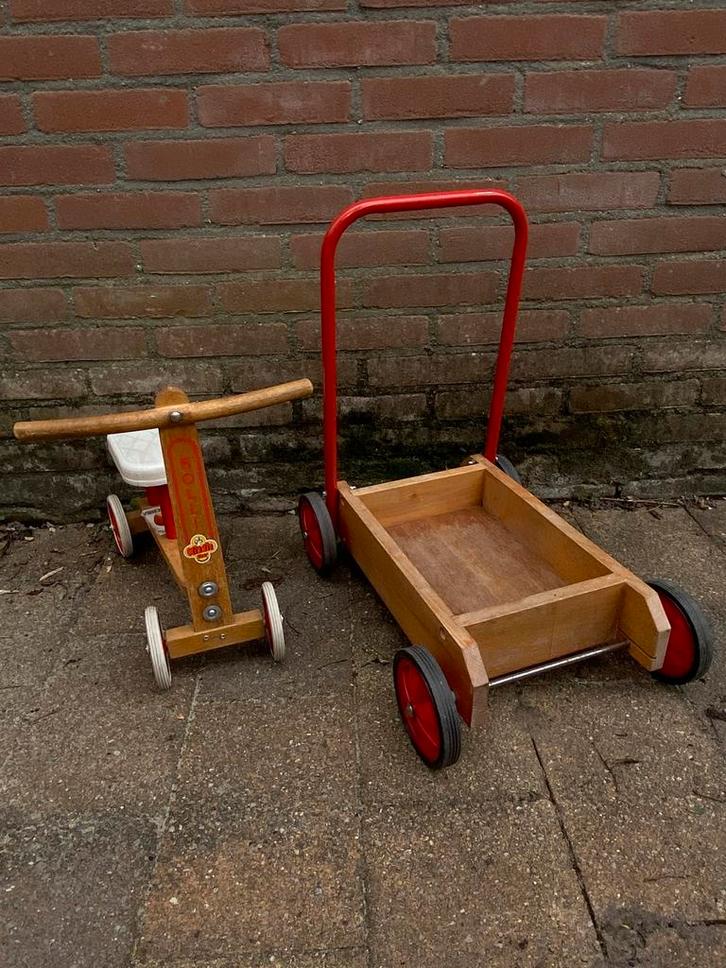 Vintage loopkar en loopfiets, Kinderen en Baby's, Speelgoed | Buiten | Skelters, Zo goed als nieuw, Overige merken, Ophalen