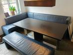 Hoekbank + eettafel, Ophalen, Gebruikt