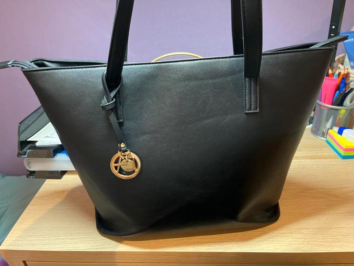 Anna field tas, Sieraden, Tassen en Uiterlijk, Tassen | Damestassen, Zo goed als nieuw, Shopper, Zwart, Ophalen