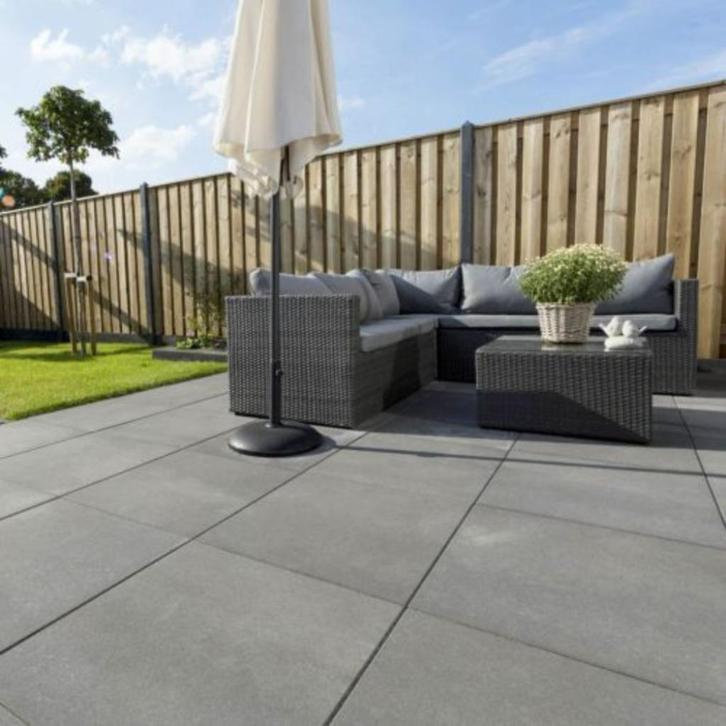 Goedkope Betontegel 50x50, Tuintegel 50x50 A-keus antraciet, Tuin en Terras, Tegels en Klinkers, Nieuw, Terrastegels, Beton, Ophalen of Verzenden