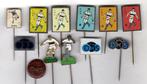 12 speldjes DWS VOETBAL AMSTERDAM (A10), Verzamelen, Speldjes, Pins en Buttons, Verzenden, Gebruikt, Overige onderwerpen