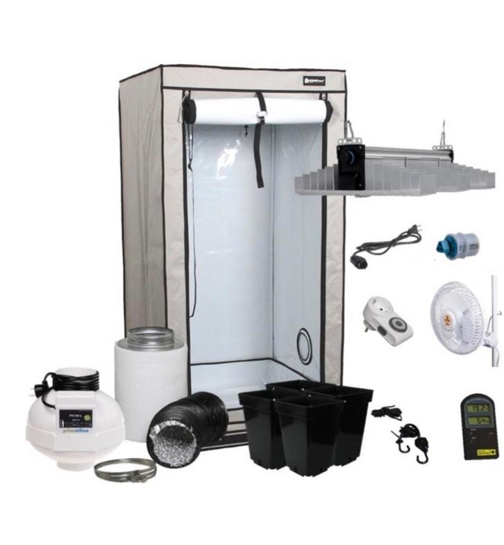 Complete Kweektent Set. 80x80x180 cm. Zo Goed Als Nieuw!, Tuin en Terras, Kweekspullen, Zo goed als nieuw, Kweektent, Ophalen of Verzenden