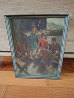 Antiek Schilderij gesigneerd, Ophalen of Verzenden