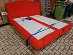 Ergosleep elektrisch verstelbaar boxspring met achterbord, Ophalen, Gebruikt, 210 cm, Tweepersoons