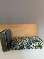 Brocante vintage stoffen doos, Antiek en Kunst, Ophalen of Verzenden