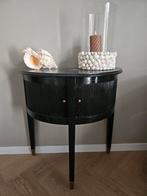 Half rond kastje halve maan side table, Huis en Inrichting, Tafels | Sidetables, Ophalen, 25 tot 50 cm, Rond, 50 tot 100 cm