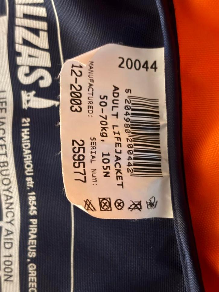 Reddingsvest 105N (50-70kg), Watersport en Boten, Watersportkleding, Nieuw, Reddingsvest of Zwemvest, Dame of Heer, Ophalen