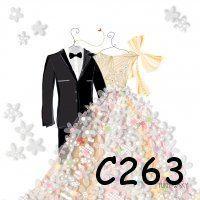 Servetten decoupage/bullet journal – bruidspaar C263, Hobby en Vrije tijd, Knutselen, Nieuw, Materiaal, Verzenden