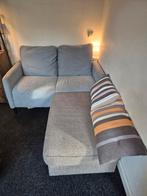 Ikea bank Angersby lichtgrijs + poef, Huis en Inrichting, Ophalen of Verzenden, Zo goed als nieuw