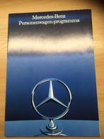 Autofolder/Brochure Mercedes Personenwagenprogramma 1986 NL, Ophalen of Verzenden, Zo goed als nieuw, Mercedes