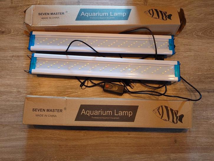 Seven Master Aquarium lamp 2 stuks, Dieren en Toebehoren, Vissen | Aquaria en Toebehoren, Zo goed als nieuw, Verlichting of Verwarming