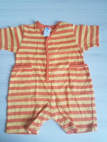 oranje-geel gestreept babypakje maat 68 beschikbaar voor biedingen