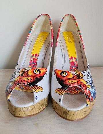 Peeptoe pumps maat 41 koi karper   beschikbaar voor biedingen