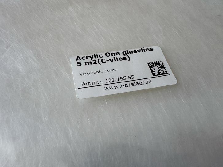Acrylic One glasvlies 10 m2 - Nieuw, Hobby en Vrije tijd, Knutselen, Nieuw, Materiaal, Ophalen of Verzenden