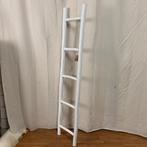 Decoratie Ladder –white wash – 180 cm - TTM Wonen, Www.ttmwonen.nl, Nieuw, Ophalen of Verzenden, Info@ttmwonen.nl