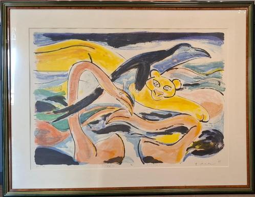 Anton Vrede - Slippin and Slidin 1995, Antiek en Kunst, Kunst | Schilderijen | Klassiek, Ophalen of Verzenden