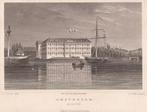Amsterdam Marine Staalgravure Terwen 1858 Scheepvaartmuseum, Ophalen of Verzenden