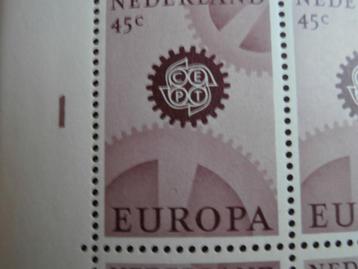 NL 1967; PLAATFOUT 885 PM6 in blok van 4 LEES beschikbaar voor biedingen