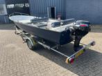 Console Boot met Trailer & Bimini Top - 15 PK Suzuki Motor, Watersport en Boten, Vis- en Consoleboten, 10 tot 30 pk, Gebruikt