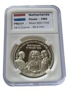 Nederland Huwelijk Prinses Beatrix en Clause 38.5mm Proof, Ophalen of Verzenden, Koningin Beatrix, Losse munt, Zilver