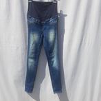 positie spijkerbroek.. Mt 36. Merk h&m mama skinny high rib, Blauw, ., Ophalen of Verzenden, Zo goed als nieuw