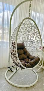 Xenos Egg Hangstoel - Zo Goed Als Nieuw!, Huis en Inrichting, Stoelen, Wit, Ophalen of Verzenden, Zo goed als nieuw, Metaal