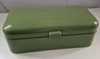 Broodtrommel emaille groen, Antiek en Kunst, Ophalen of Verzenden