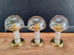 3st vintage Mason kandelaars mushroom design glazen kapje, Huis en Inrichting, Woonaccessoires | Kandelaars en Kaarsen, Ophalen of Verzenden