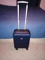 Blauwe Trolley Koffer - Zo Goed Als Nieuw, Uitschuifbare handgreep, 50 tot 60 cm, Hard kunststof, Ophalen of Verzenden