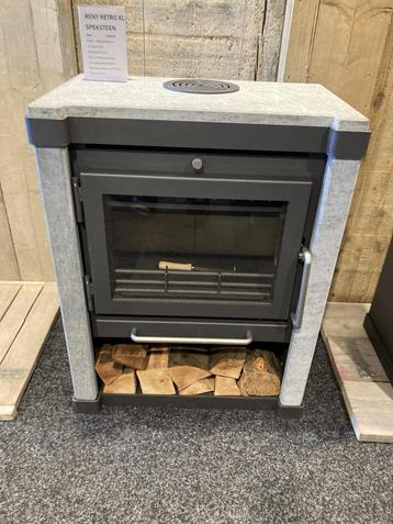 Reny Retro XL Speksteen houtkachel uit VOORRAAD leverbaar beschikbaar voor biedingen