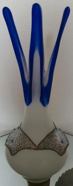 Vaas mondgeblazen glaskunst design zeldzaam kunst prachig, Antiek en Kunst, Antiek | Glas en Kristal, Ophalen of Verzenden