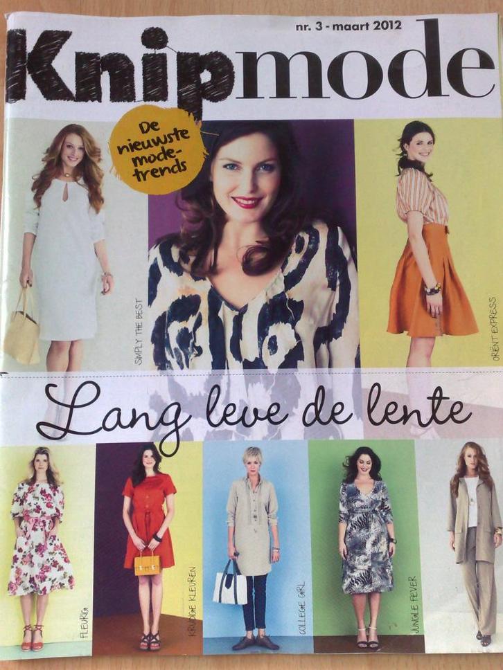 Knipmode maart nr. 3 / 2012, Hobby en Vrije tijd, Kledingpatronen, Zo goed als nieuw, Vrouw, Knipmode, Verzenden