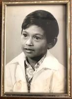 Oud fotolijstje met mooie lijst (960), Antiek en Kunst, Antiek | Woonaccessoires, Ophalen of Verzenden